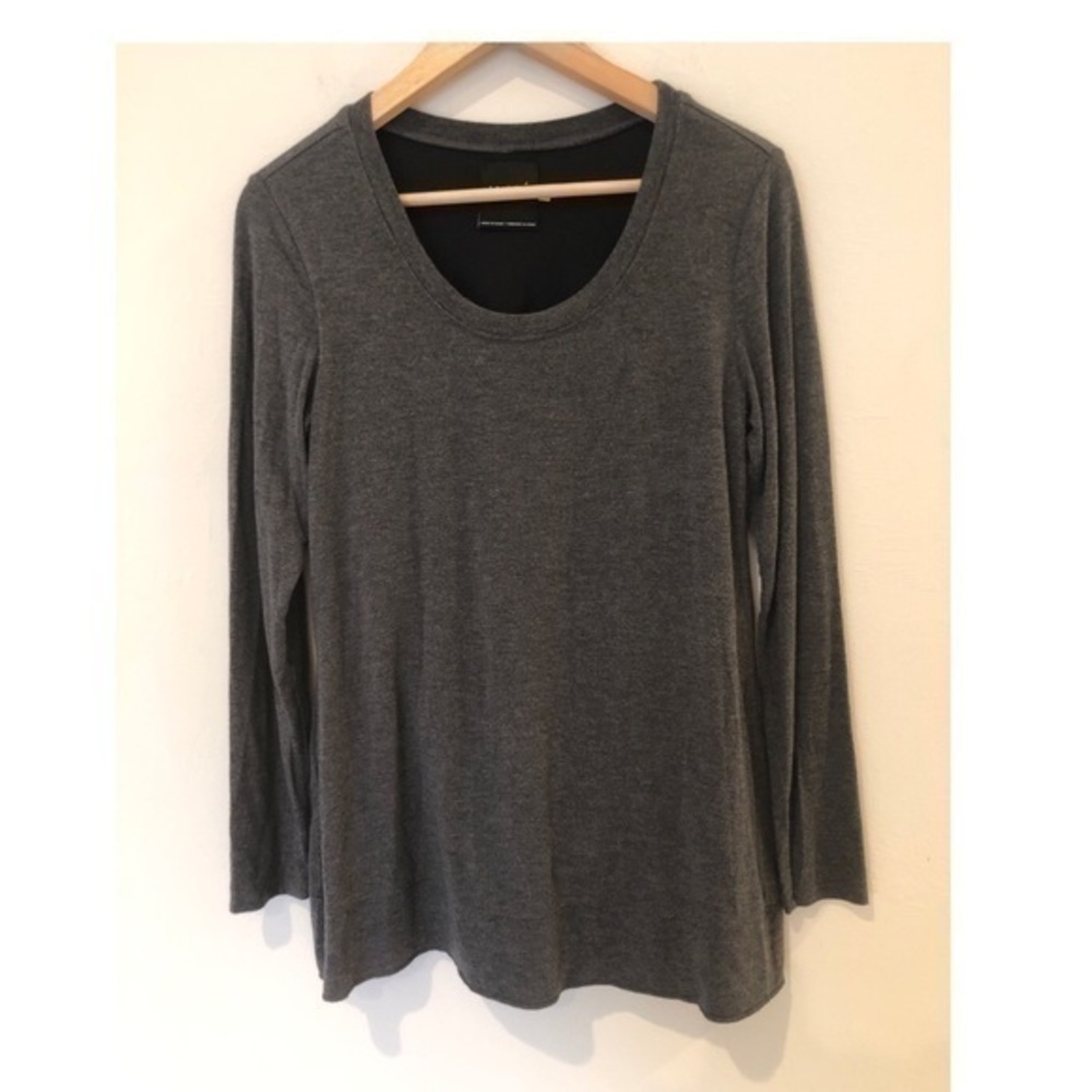 Lysse Long Sleeve Flowy Scoop Neck Tee Small